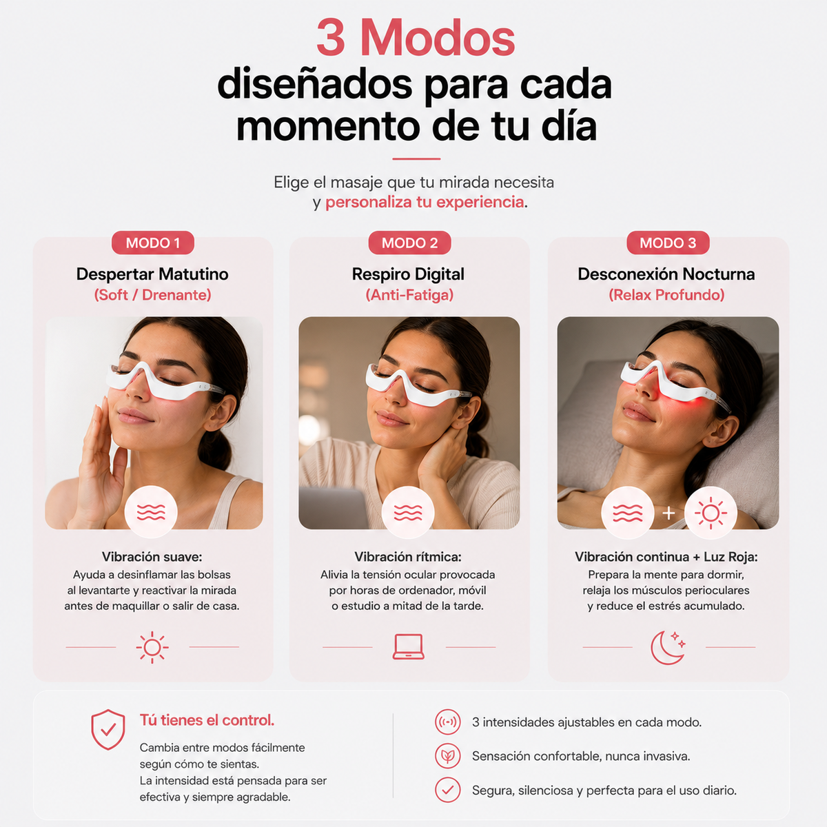 Gafas de Luz Roja Antiojeras