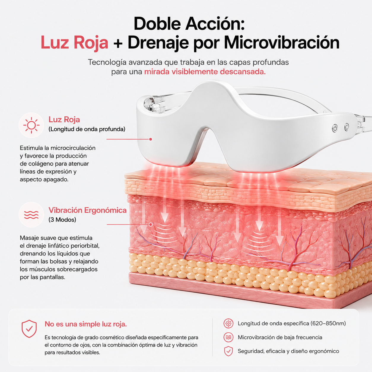 Gafas de Luz Roja Antiojeras