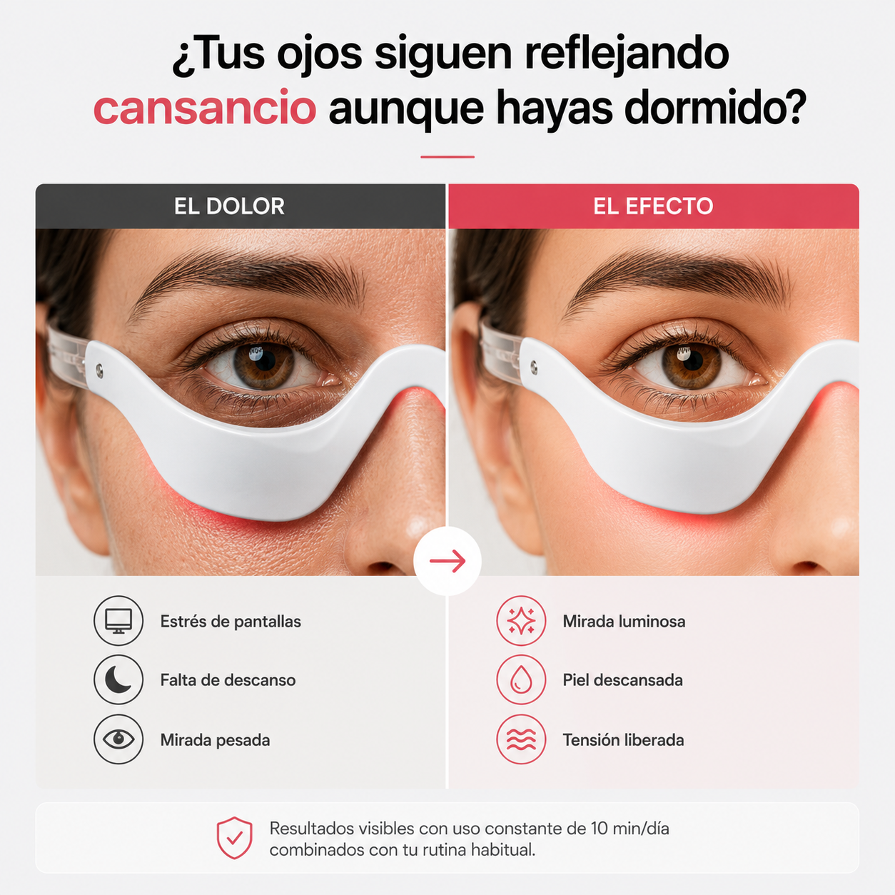 Gafas de Luz Roja Antiojeras